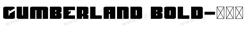 Cumberland Bold字体转换